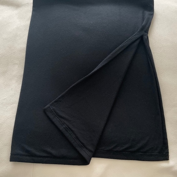 ATM MODAL RIB SIDE SLIT MAXI SKIRT - Picture 4 of 9